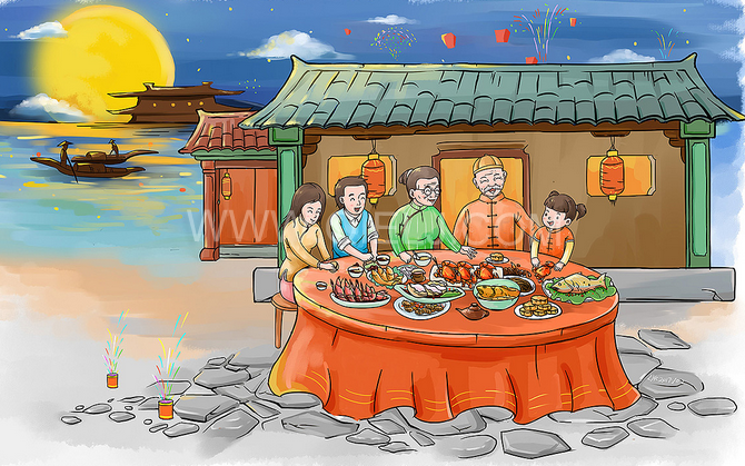 賞中秋圓月享美好時光，企鵝糧油機(jī)械祝您中秋團(tuán)圓快樂(圖2)